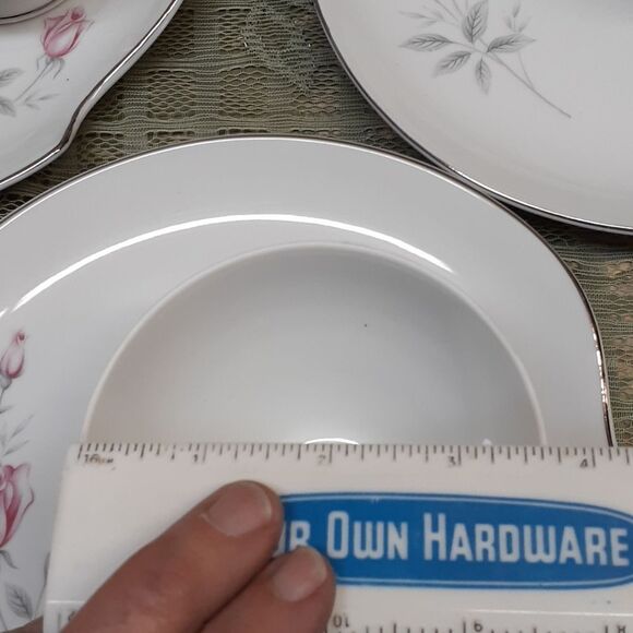 Snack set 7-pc , Regina Rose by Royal Cameo & Sterling Rose pitcher - Picture 13 of 14